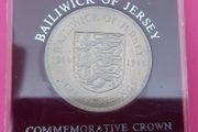 Jersey 1966 Battle Of Hastings  Proof Crown Coin
