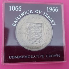 Jersey 1966 Battle Of Hastings  Proof Crown Coin
