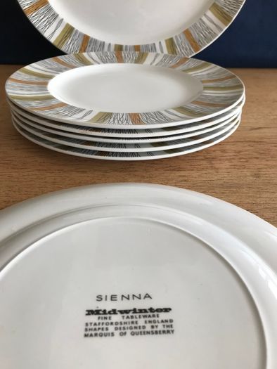 Vintage Retro Sienna Midwinter Dinner Plate