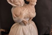 Vintage Nao by Lladro.  Girl with Lamb