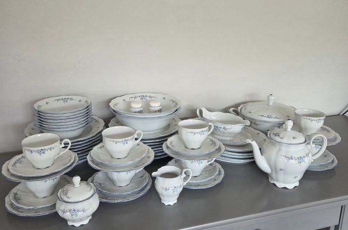 61 Piece Dinner Set Bavaria Rose