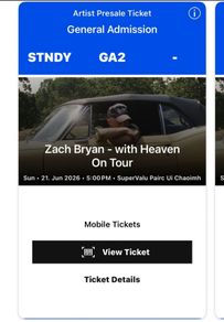 Zach Bryan tickets