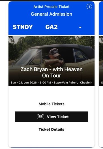 Zach Bryan tickets