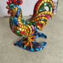 Mosaic Rooster of the Carnival Collection by Barcino. 13 cm Image 7