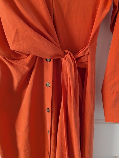 FW Bridge F&F Orange Front Tie Dress Size 8