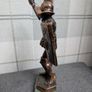 Statuette of a knight XIX century solid bronze and marble Image 2