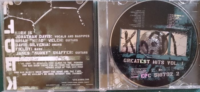 Korn - Greatest Hits Vol. 1 CD (2004) US NU METAL Compilation VG+