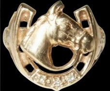 Vintage Hallmarked 9ct Yellow Gold & Diamond Ring