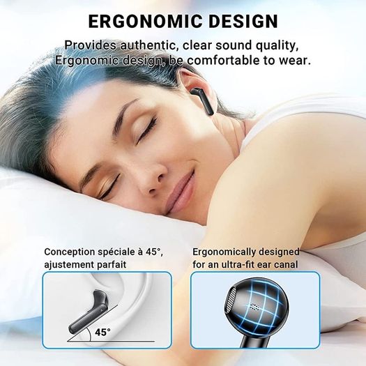 Earbuds,Wireless Headphones Bluetooth 5.3 Earphones with 4 ENC Noise Cancelling Mic 2023 Upgrade wireless Earbuds (FREE SHIPPING)