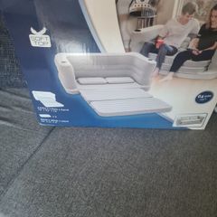 Inflatable sofa bed