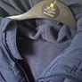 Navy boys padded fleece lined hooded coat with pockets Image 2