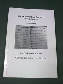 Genealogical Society of Ireland Journal 2006 Longford Drogheda Deansgrange