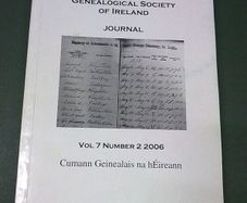 Genealogical Society of Ireland Journal 2006 Longford Drogheda Deansgrange