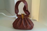 Vintage Just the Right Shoe/Style Music Box Purse Figurine