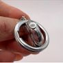 Watch Keychain Small Vintage Silver Quartz Gift Red Collectibles Switzerland Men Image 2