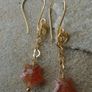Sunstone earrings,Gold earrings, Gemstone earrings,Gift Image 2