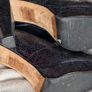 Gloss Navy open toe high heels boots Image 3