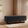 Aria Contemporary Velvet Bench  Luxurious Seating with a Glamorous Gold Base Image 8
