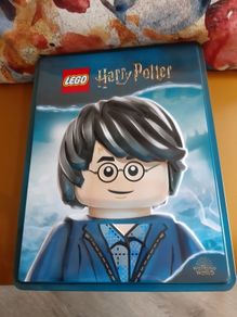 Harry Potter Lego theme Wizarding World sticker and puzzle tin . 4 books of fun !