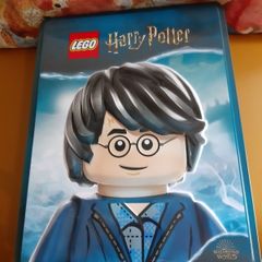Harry Potter Lego theme Wizarding World sticker and puzzle tin . 4 books of fun !