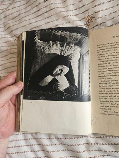 St Bernadette. A Pictorial Biography By Leonard Von Matt And Francis Trouchu. First Edition 1957. Large Volume Hardback In Fair Condition.  See Photos For Same.