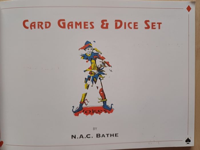 Playing Cards, Dice & Book Set Tin Box NEW