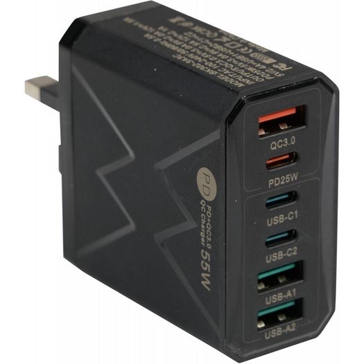55W 6 Port Charger