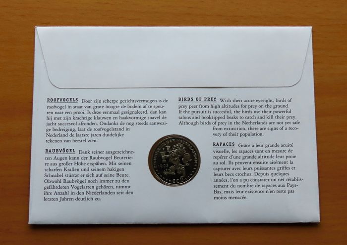 Bird of Prey ECU proof coin & stamps cover 1995