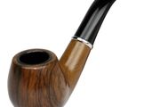 Classic Wood Grain Resin Pipe Chimney Filter Long Smoking Pipes Tobacco Pipe
