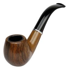 Classic Wood Grain Resin Pipe Chimney Filter Long Smoking Pipes Tobacco Pipe