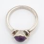 Vintage Amethyst Silver Ring Image 3