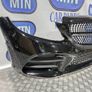 Front Bumper For Mercedes C Class W205 19-21 Facelift Models Amg Line Black C197 Image 9