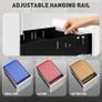 3-Drawer Steel Filing Cabinet with Lock - White Image 4