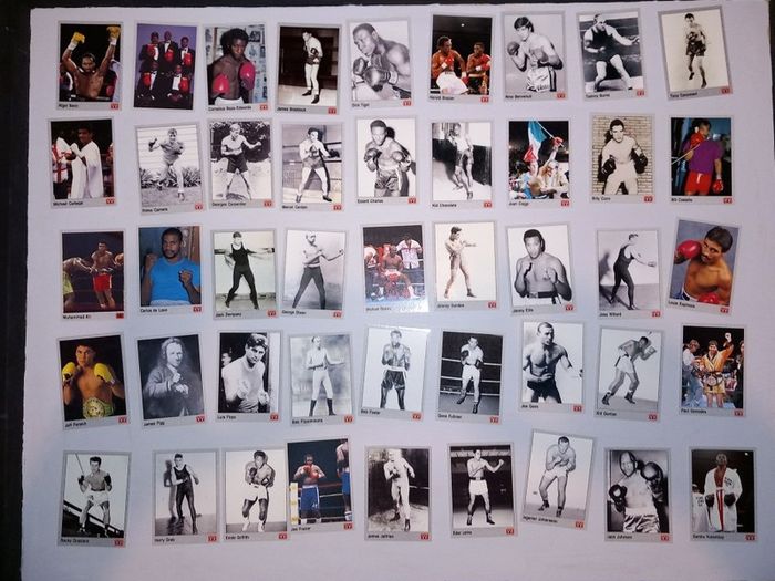 Vintage boxing trading cards