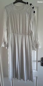 Savida Polka Dot Midi Dress Size Medium