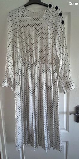Savida Polka Dot Midi Dress Size Medium