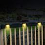 LED Solar Stair Light Waterproof Outdoor Garden Passage Courtyard Terrace Guardrail Deck Decking Step Light Landscape Light Image 3