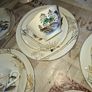 Japanese Kutani Porcelain 15pc Tea Set hand-painted landscape scene with gold gilded details Image 4