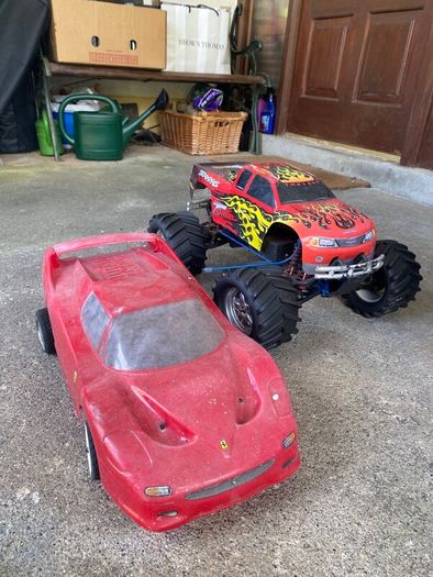 Traxxas Nitro RC Cars with Controllers Job Lot Untested