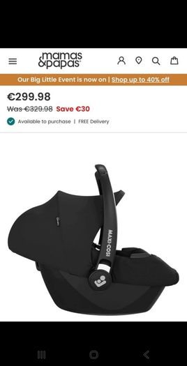 maxi cosi car seat with isofix base