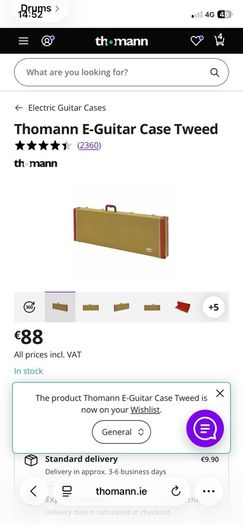 Guitar tweed hard case