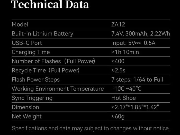 Zeniko ZA12 Ultra Compact Dual Dial Flash Silver