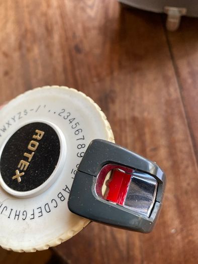 Vintage Rotex Tag is printer - works