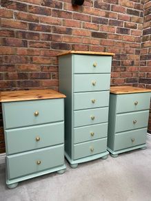 Tallboy chest and bedside lockers
