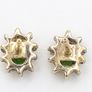 Vintage Natural Peridot On Sterling Silver Earrings Image 4