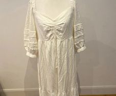 Cream Suncoo dress size 14 beautiful quality