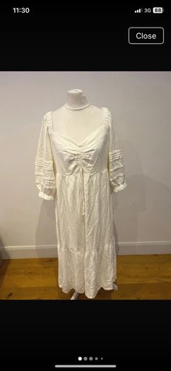 Cream Suncoo dress size 14 beautiful quality