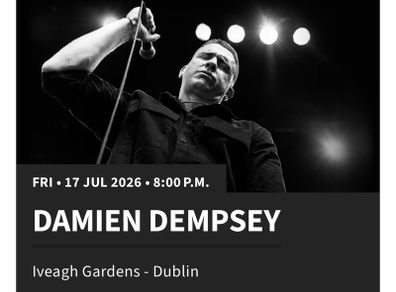 Damien Dempsey Iveagh Gardens