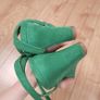 Hobbs London Emerald Green Suede Strappy Ankle Buckle Wedge Heels 41EU Image 4