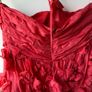 Rare Charo Azcona 100% Silk 3D Ruffle Halter Mini Dress Image 7
